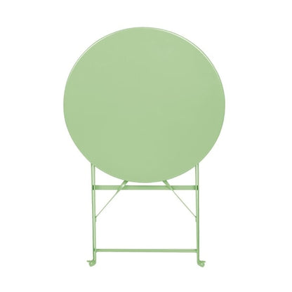 Bolero Perth Light Green Pavement Style Steel Table Round 600mm ft272