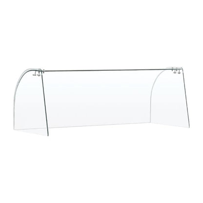 Curved Glass Sneeze Guard Assembly ft282