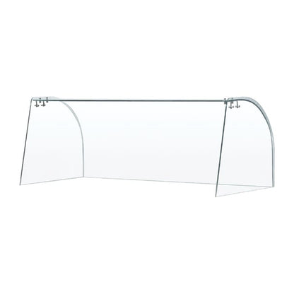 Curved Glass Sneeze Guard Assembly ft282