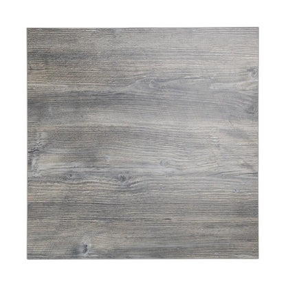 Bolero Pre-Drilled Square Melamine Table Top Ash Grey p_ft290