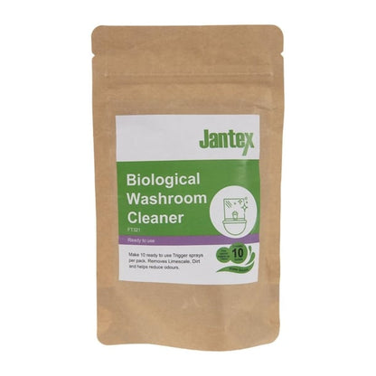 Jantex Green Biological Washroom Cleaner Sachets (10 Pack) ft321