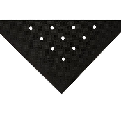 COBA Hygimat Anti-Fatigue Mat Black With Drainage Holes 0.6 x 0.9m ft341
