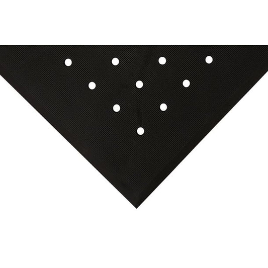 COBA Hygimat Anti-Fatigue Mat Black With Drainage Holes 0.6 x 0.9m ft341