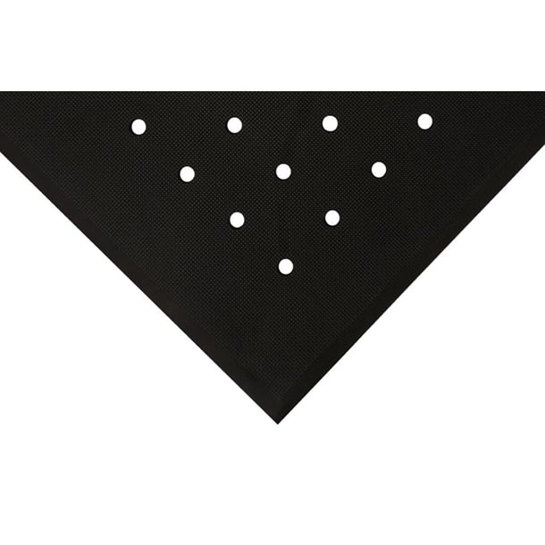 COBA Hygimat Anti-Fatigue Mat Black With Drainage Holes 0.9 x 1.5m ft342