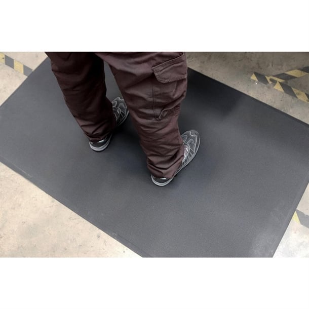 COBA Hygimat Anti-Fatigue Mat Black Solid 0.9 x 1.5m ft344