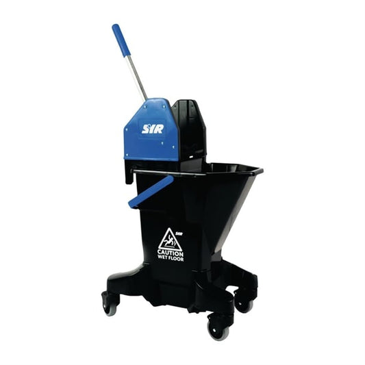 SYR Long Tall Sally Recycled Plastic Mop Bucket & Wringer 16Ltr Blue ft393