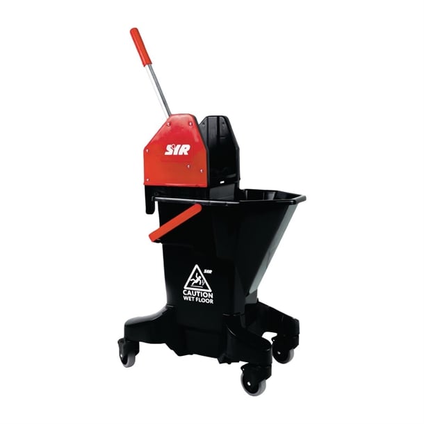 SYR Long Tall Sally Recycled Plastic Mop Bucket & Wringer 16Ltr Red ft394