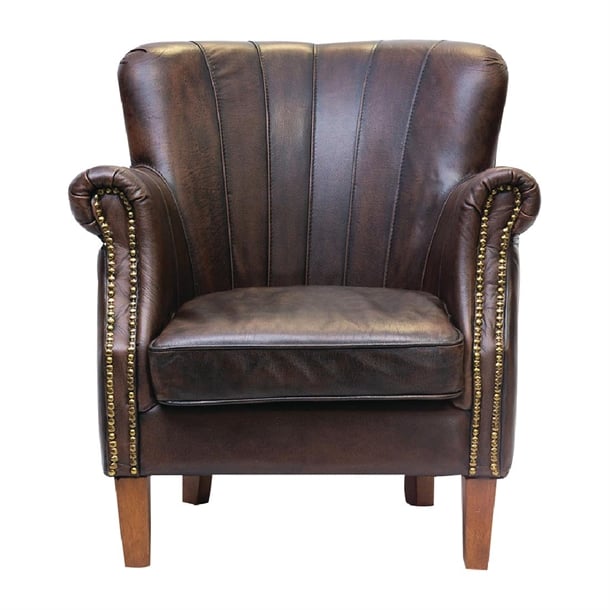 Lancaster Leather Chair Brown ft442