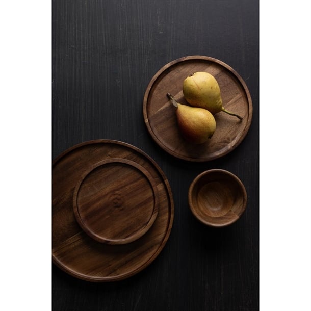Olympia Acacia Round Plates 250mm ft612