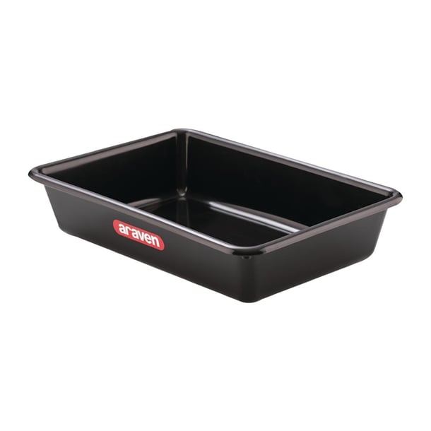Araven Deep Food Tray Black p_ft615