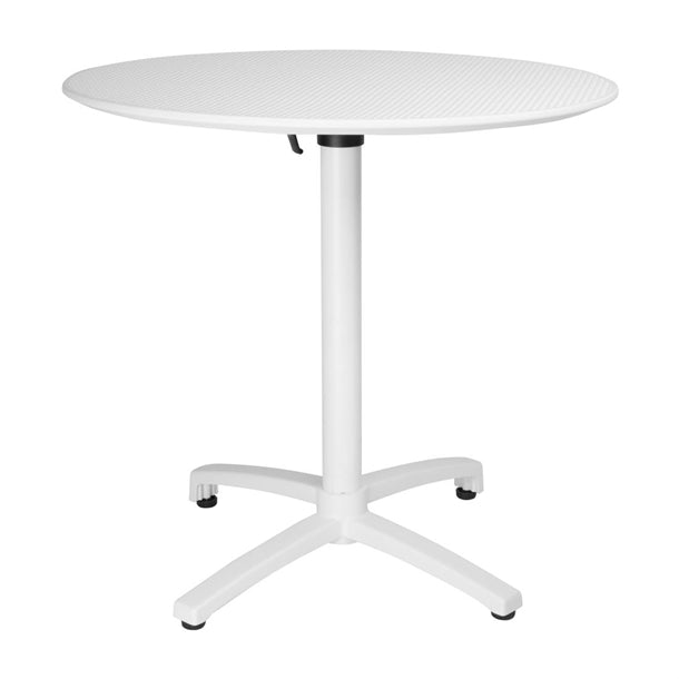 Bolero Folding Polypropylene Table 800mm White ft620