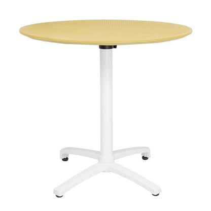Bolero Folding Polypropylene Table 800mm Mustard Yellow ft622