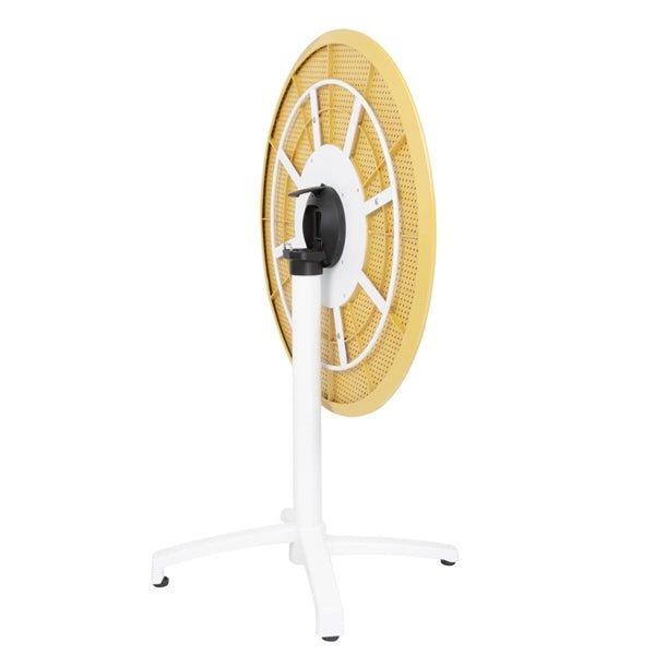 Bolero Folding Polypropylene Table 800mm Mustard Yellow ft622