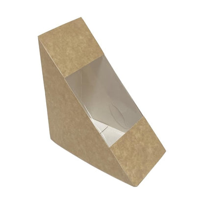 Fiesta Recyclable Standard Sandwich Wedge with PET Window 65mm (500 Pack) ft650