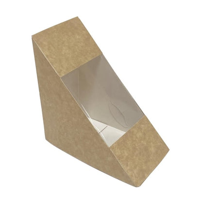 Fiesta Recyclable Deep Sandwich Wedge with PET Window 75mm (500 Pack) ft651
