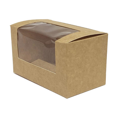 Fiesta Recyclable Bloomer Box with PET Window 70x125mm (500 Pack) ft652