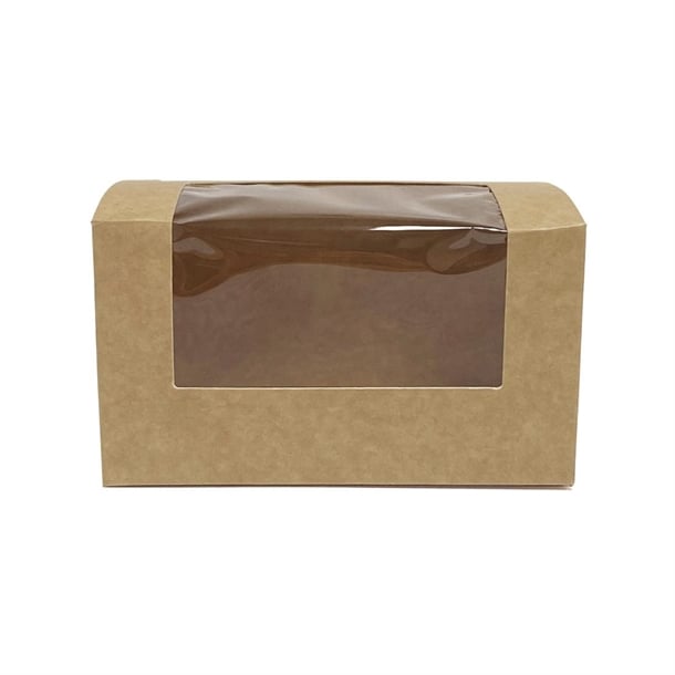 Fiesta Recyclable Bloomer Box with PET Window 70x125mm (500 Pack) ft652