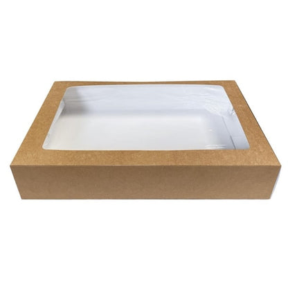 Fiesta Recyclable Platter Box with PET Window Large (25 Pack) ft673