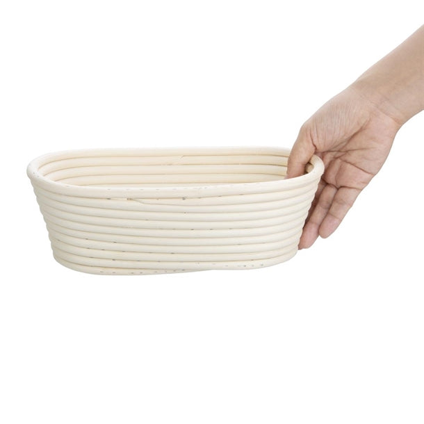 Vogue Rattan Proving Oval Basket 250x150x80mm ft838