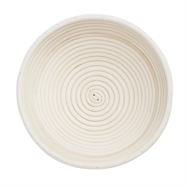 Vogue Rattan Proving Round Basket 220x80mm ft839