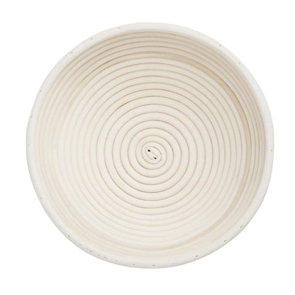 Vogue Rattan Proving Round Basket 220x80mm ft839