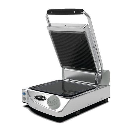 Spidocook Spidoglass Single Ribbed Upper Smooth Lower Contact Grill Manual ft846