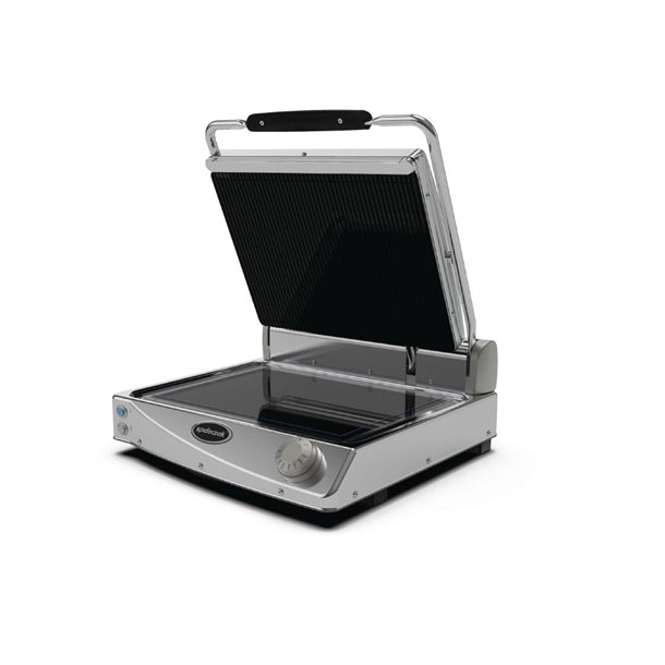 Spidocook Spidoglass Medium  Ribbed Upper Smooth Lower Contact Grill Manual ft848
