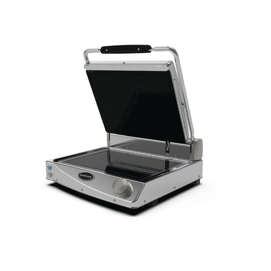 Spidocook Spidoglass Medium  Ribbed Upper Smooth Lower Contact Grill Manual ft848