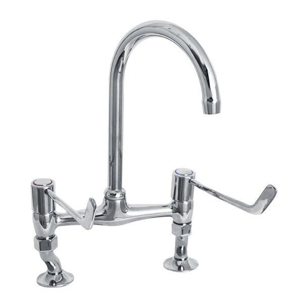 KWC DVS Lever Operated Bridge Mixer Tap ft869