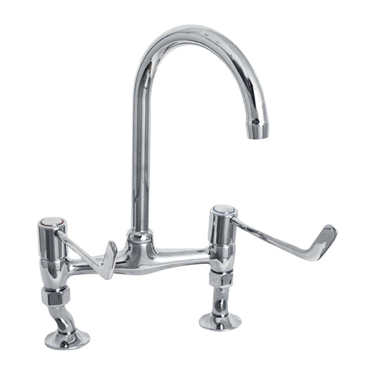 KWC DVS Lever Operated Bridge Mixer Tap ft869