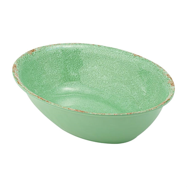 Casablanca Melamine Oval Bowl Green 1.5Ltr ft929