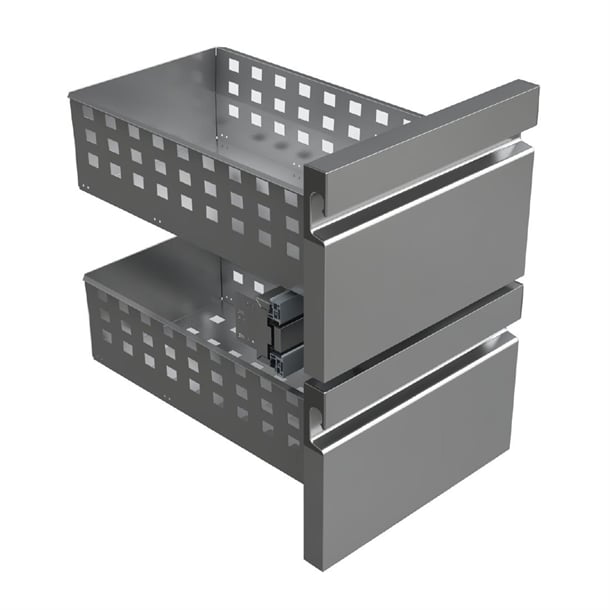 Fagor Concept Kit Drawers for Counter Units 1/2 & 1/2 Right fu027