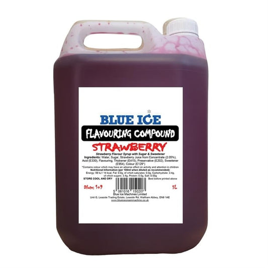 Blue Ice Strawberry Ice Cream Milkshake Flavouring Compound 5Ltr fu112