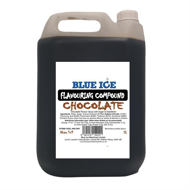 Blue Ice Chocolate Ice Cream Milkshake Flavouring Compound 5Ltr fu113