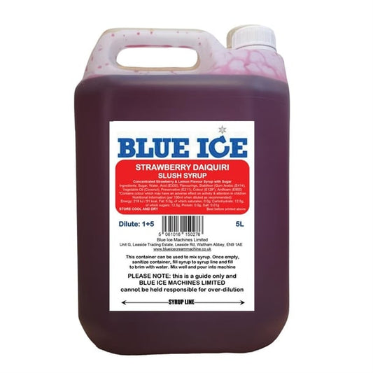 Blue Ice Slush Mix Strawberry Daiquiri Flavour 5Ltr fu114