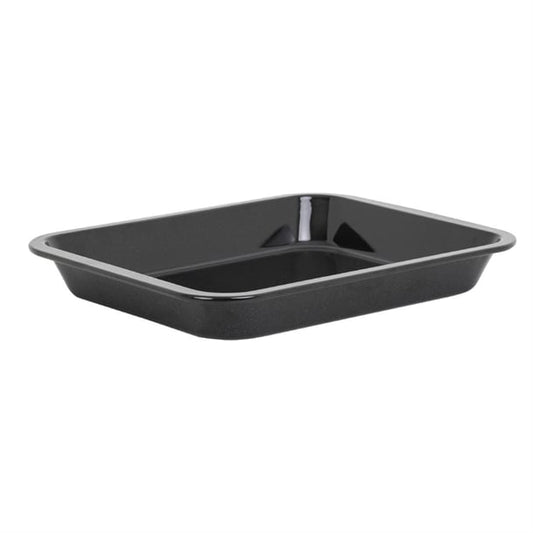 Wham Enamel Roaster Black 317x410mm fu148