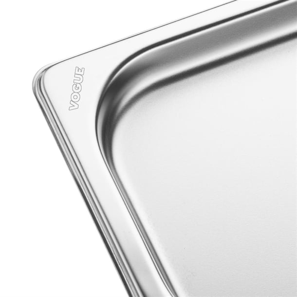 Vogue Stainless Steel Gastronorm 2/4 Tray 20mm fu260