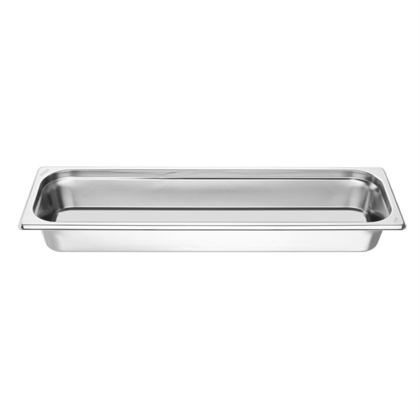 Vogue Stainless Steel Gastronorm 2/4 Tray 65mm fu262