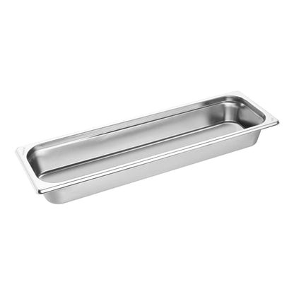 Vogue Stainless Steel Gastronorm 2/4 Tray 65mm fu262