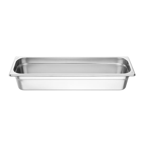 Vogue Stainless Steel Gastronorm 2/4 Tray 100mm fu263