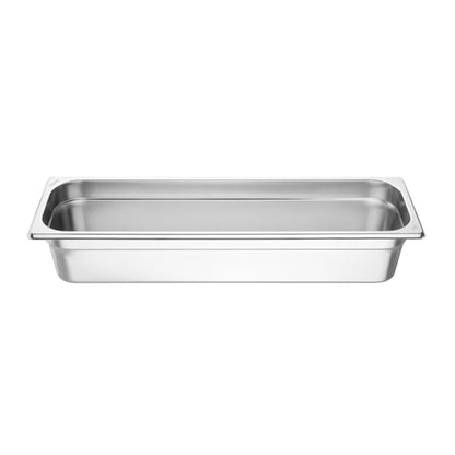 Vogue Stainless Steel Gastronorm 2/4 Tray 100mm fu263