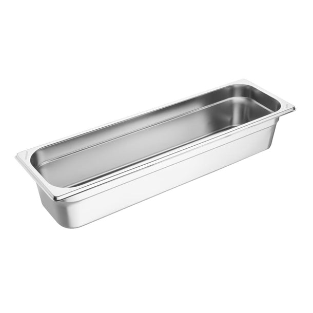 Vogue Stainless Steel Gastronorm 2/4 Tray 100mm fu263