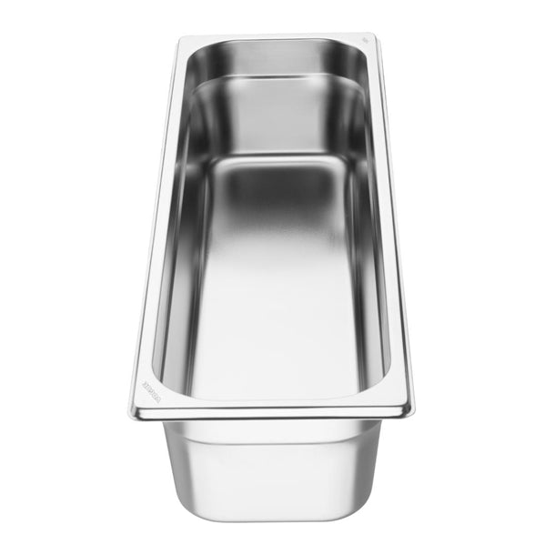 Vogue Stainless Steel Gastronorm 2/4 Tray 100mm fu263