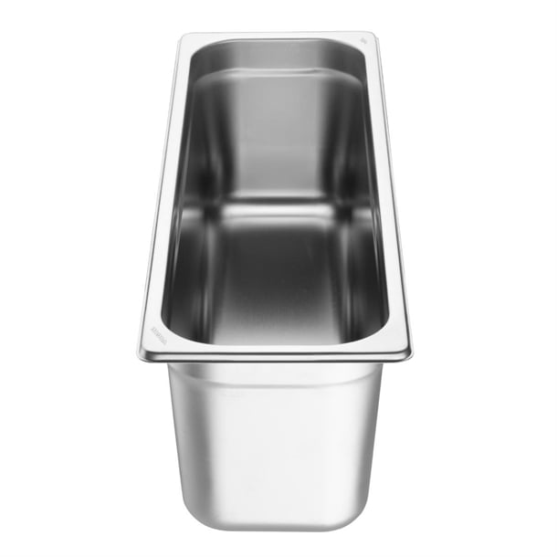 Vogue Stainless Steel Gastronorm 2/4 Tray 150mm fu264