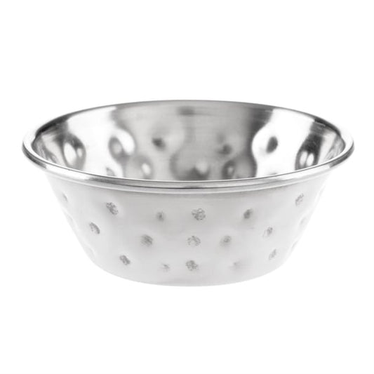 Olympia Hammered Stainless Steel Sauce Cups 45ml (12 Pack) fu288