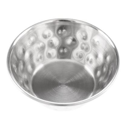 Olympia Hammered Stainless Steel Sauce Cups 45ml (12 Pack) fu288