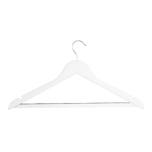 Bolero White Wooden Hangers (10 Pack) fu397