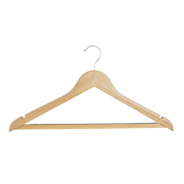 Bolero Natural Wooden Hangers (10 Pack) fu399