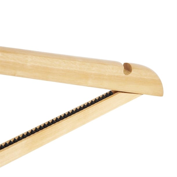 Bolero Natural Wooden Hangers (10 Pack) fu399