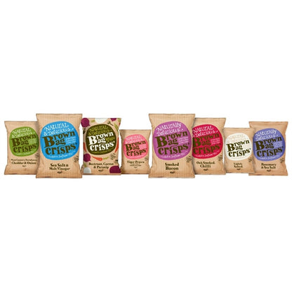 Brown Bag Crisps Cheddar and Onion 40g (20 Pack) fu432